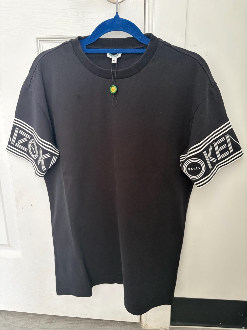 Kenzo Black Short-Sleeve Logo Band Tee